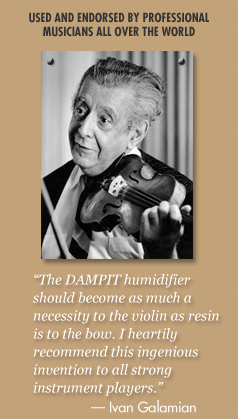 Dampits are used and endorsed by professional musicians